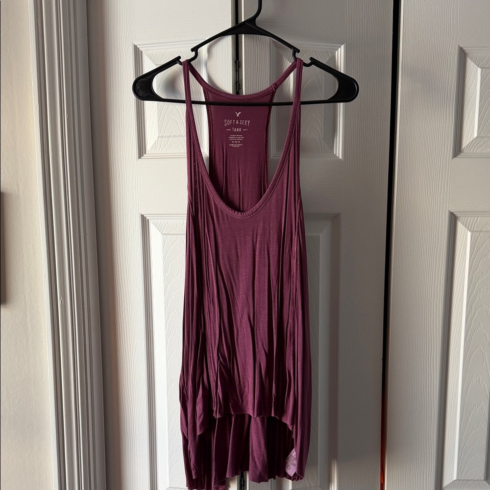 American Eagle Outfitters Deep Purple Tank Top